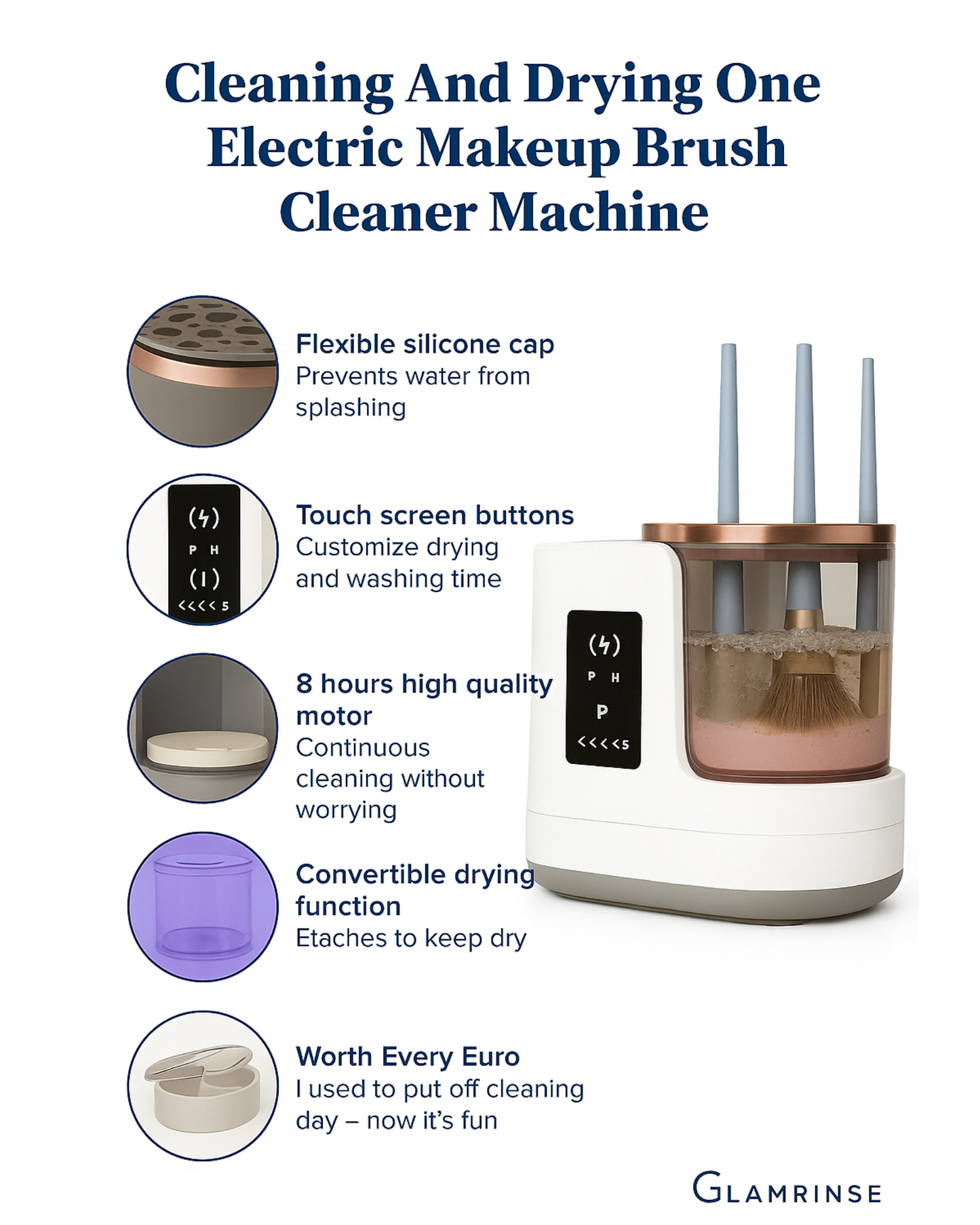 GLAMRINSE™ Pro Makeup Brush Cleaner