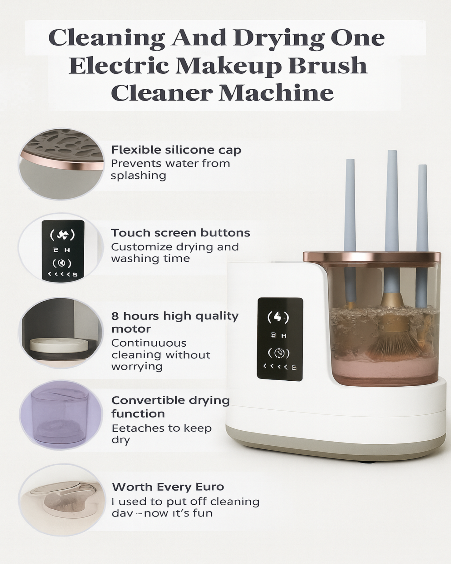 GLAMRINSE™ Pro Makeup Brush Cleaner