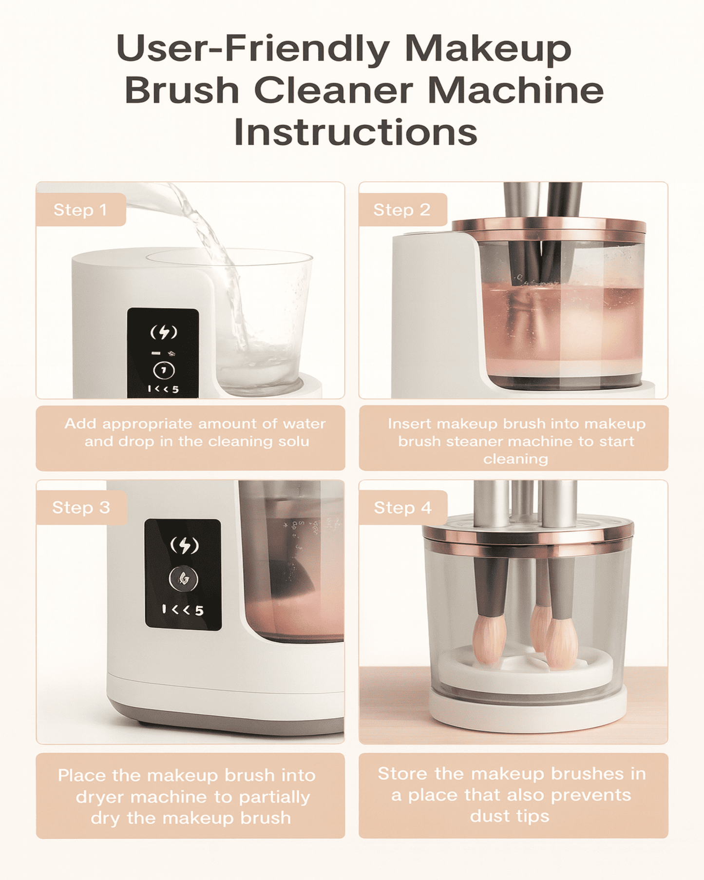 GLAMRINSE™ Pro Makeup Brush Cleaner